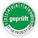 Produktbild 5 - 1.000 Stück Prüfplaketten Prüfetiketten Wartungsetiketten Geprüft Prüfung Ø 20mm (Grün 60 Stück)