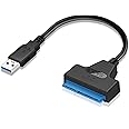 EasyULT USB 3.0 to SATA III Hard Drive Adapter Cable for 2.5" SSD/HDD Hard Disks, SATA to USB 3.0 External Converter and Cabl