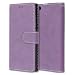 Produktbild Huawei P8 Hülle, Chreey Matt Leder Tasche Retro Handyhülle Magnet Flip Case mit Kartenfach Geldbörse Schutzhülle Etui [Lila]