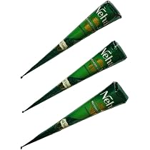 Cônes De Henné Kajal - Lot De 12 Cônes Pour Tatouages Temporaires Rouge/brun - Art Corporel Facile