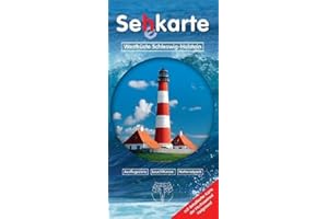 Sehkarte > Seekarte Westküste Schleswig-Holstein: Ausflugsziele, Leuchttürme und Nationalpark Wattenmeer. Tipps für Trips entlang der Küste schleswig-holsteinischen Nordseeküste