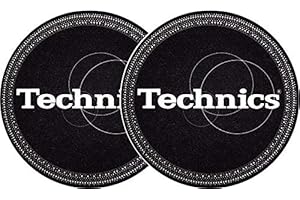 slipmat-Factory Technics Strobo Black/Silver Slipmat (Pack of 2)
