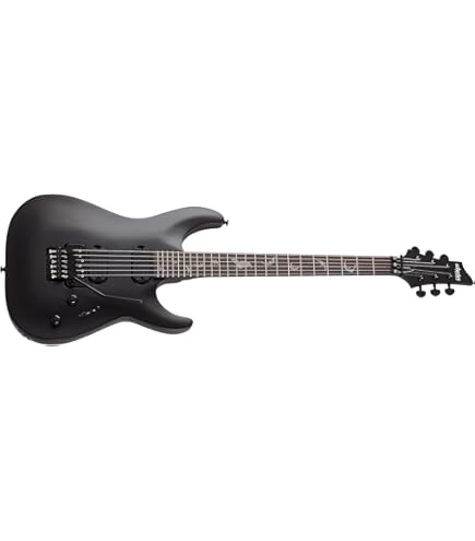 Schecter Damien-7 SBK 7-String Electric Guitar, Black : Amazon.in