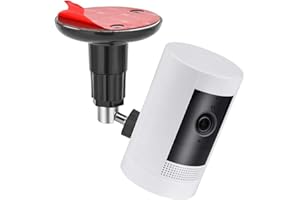 PAIKIUU 1 Stück Selbstklebende Ring Kamerahalterung Wandhalterung ohne Bohren, Ring Kamera Montagehalterung Stick Up Halterung 360 Grad für Arlo Ring Überwachungskamera Schwarz