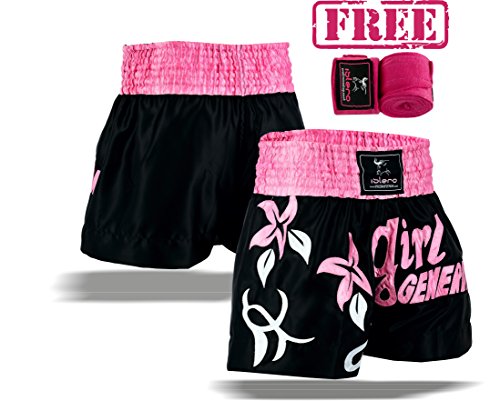 Heart Pink Lollipop Print Pattern Muay Thai Boxing Shorts main image 0