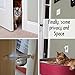 Door Buddy Baby Proof Door Lock with Adjustable Strap. No Need for Baby Gate. Child Proof Room with Litter Box while Cats Enter Easily. Installs in Seconds and is Simple & Convenient to Use. (Grey)