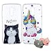 Produktbild 2X Handy Silikonhülle für Xiaomi Pocophone F1, Stoßfest Schutz Tasche Weich TPU Gel Bumper Etui Dünn Cover Case (Einhorn Kat) Kratzfest Anti Fingerabdruck, mit 2 Tier Kable