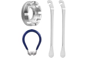 SSRDFU - 4 narzędzia rowerowe, klucze do szprych rowerowych ze stali, rozmiar 10-15, uniwersalny klucz do szprych do centrowania kół rowerowych, klucz do szprych do podnoszenia opon rowerowych