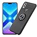 Produktbild AhaSky Hülle Huawei Honor 8X, Handyhülle 360 Grad Drehbarer Ring Grip Case, Schutzhülle Kompatibel mit Magnetic Car Mount, Stoßabweisende Doppelte Hüllen für Honor 8X - Schwarz