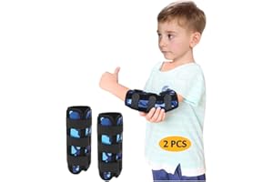 MYBOW Thumb Sucking Stop for Kids Nail Biting Treatment Finger Guard Nail Biter Stopper Gloves Prevention Chewing Nails Anti Nose Picking Biting Deterrent for Child Pediatric Elbow Immobilizer Brace (2 PCS)