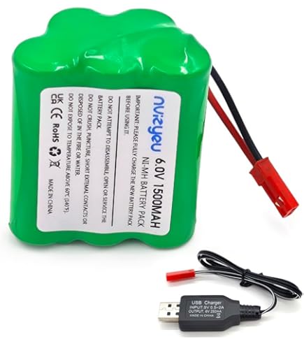 Lot de deux batteries Absima Ni-Mh 3000mAh 7,2V chargeur automatique et rapide 2A Lot de deux batteries Absima Ni-Mh 3000mAh 7,2V chargeur automatique et rapide 2A
