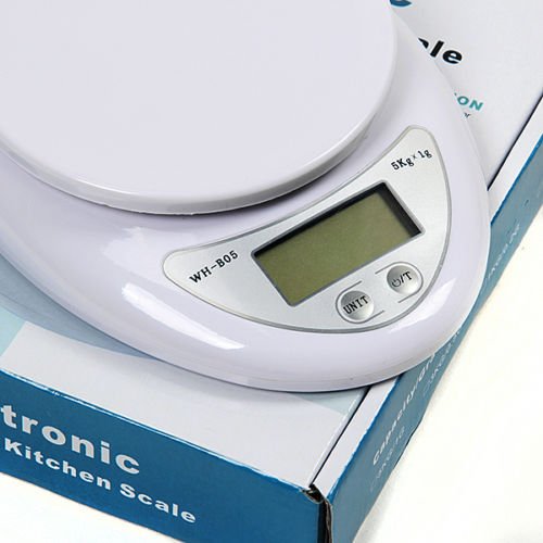 New 5000g/1g Digitale Küchenwaage Digital LCD Küche Scale Waage Kitchen Elektronische Waagen - 4