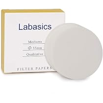 Papier Filtre Qualitative 46mm - Lot De 100 - Filtration Moyenne 20µm - Pour Laboratoire Ou Café