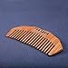 Hair Comb Wide Tooth Comb Natural Green Sandal Wood Comb Portable Pocket Comb by FUNLAVIE
