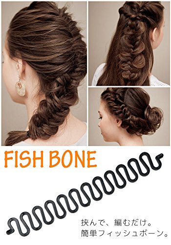 3Pieces DIY Women Hair Styling Clip French Hair Styling Clip Stick Bun Maker Braid Tool Hair Accessories Twist Plait Hair Braiding Tool Black
