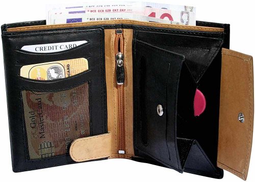 Echtleder Geldbrse Damen Aufbewahrung Leder mehrfarbig 495427517001 Echtleder Geldbrse Damen Aufbewahrung Leder mehrfarbig 495427517001