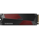Dysk SSD Samsung 990 PRO NVMe M.2 z radiatorem, 1 TB, PCIe 4.0, prędkość odczytu 7450 MB/s, prędkość zapisu 6900 MB/s, wewnęt
