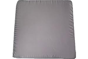 TOP STYLE COLLECTION Garden Seat Pads Seat Cushions Waterproof Indoor Outdoor Seat Cushions Rattan Cushions Chair Seat Pads Outdoor Office Garden Patio Chair Cushions Pad (60cm x 30cm x 5cm, Silver Grey)