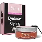 The Ceel Şeffaf Kaş Şekillendirici ve Sabitleyici Wax 50 ml, E Vitamini ve Hint Yağı &Ouml;zl&uuml; Dolgunlaştırıcı Jel, Fır&ccedil;a Dahil G&uuml;