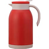 304 &Ccedil;elik 1,2 L &Ccedil;ift Katmanlı Kırmızı Vakumlu Kamp Piknik &Ccedil;ay Termos cin555kr