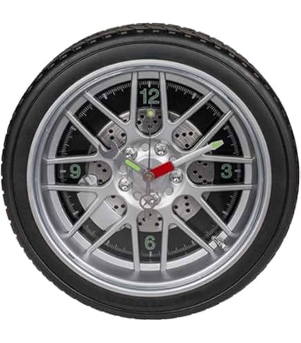 VINY WOODY Orologio da parete grande per auto, sportivo, da discoteca, in vinile, con decorazione da parete, regalo originale per auto, di fascia alta