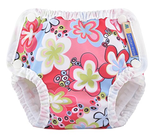 Mother-Ease Swim Diaper - Splash Daisies - X-Large (33-40 Lbs)