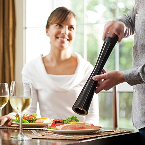 XD Design P262.572 Tower Pfeffermühle mit Kermaikmahlwerk, 42 x 7 cm, schwarz - 7