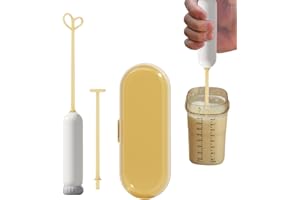 KIVRIMLARV Mezclador eléctrico de fórmula para bebé, mezclador de leche en polvo, máquina para hacer leche y capuchino, espumador de leche eficiente para fórmula de bebé, mezcla, licuadora automática para