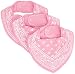 Pippi Baby-Girls Bandana Bibs Floral Scarf, Pink (Bubblegum), One Size