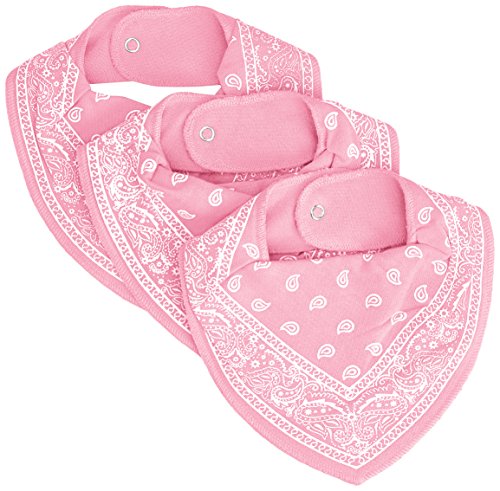 Pippi Baby-Girls Bandana Bibs Floral Scarf, Pink (Bubblegum), One Size