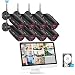Produktbild SWINWAYAll-In-One WLAN Überwachungskamera System, Home Security Camera System mit 15,6 Zoll LCD-Monitor, 8 STK. Drahtlos Außen 1080P HD IP-Kamera, Plug & Play, Einfacher Fernzugriff, 2TB HDD