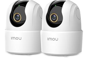 Imou Kamera monitoringowa 2,5 K, do użytku wewnątrz 360°, Wi-Fi, kamera dla niemowląt z AI, rozpoznawanie hałasu/ruchu, widoczność w nocy, kamera do monitoringu psa, aplikacja z dwukierunkowym