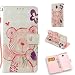 Produktbild 3D Flower Animal Cartoon Musterg Ledertasche Slim Retro Bookstyle mit Standfunktion Karteneinschub Magnetverschluss Flip Leder Wallet Hülle Schutzhülle für Samsung Galaxy J5 2017(European Edition)