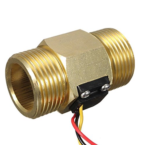 Preisvergleich Produktbild GreenIQ Durchflussmesser für Rohrleitungen, 2,54 cm (1 Zoll), Messinggewinde