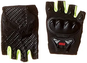Studds SMG-5 Motorcycle Riding Gloves (Flourescent Green, XL)