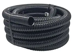 Sealproof Kinkproof 1-1/4 Dia Waterfall, Pond Tubing & Aquarium Hose, 1-1/4-Inch ID, 20 FT, Black, Corrugated