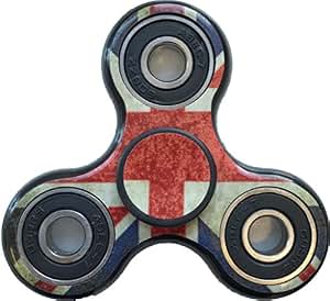 Antique Union Jack Large Tri Fidget Spinner Hand Spinner Vinyl Decal 