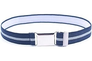 Ericetion Kinder Einstellbare Magnetische Leinwand Gestreift Gürtel Elastische Kleid Stretchgürtel Leichtem Flachem Magnetschnalle Für 2-15 Jahre Jungen Mädchen