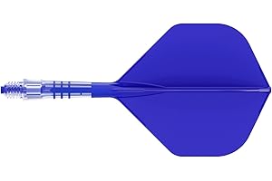 CUESOUL ROST T19 Asta e Aletta per Freccette Integrate in Carbonio, Forma Standard Grande, Set da 3