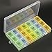 Produktbild Travel Weekly 7 Tage Pille Organizer Box & 3 Times A Day Medizin Reminder mit Snap Deckel, Vitamin Aufbewahrungsbox