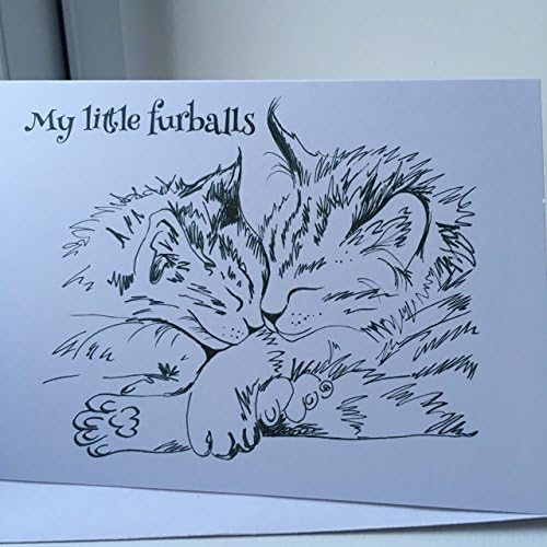 My Little Furballs Cats (A6) Original Card