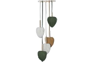 Macramé väggdekoration, boho-väggdekoration, handgjord vävd fönsterdekoration, hängande, väggdekoration för inomhus och utomh