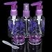 5Pcs Empty Spray Bottles 80ml + Container 20g with Carring Bag for Perfume Liquid Lotion Cream Mask---Purple+Blue