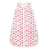 aden + anais seidig weich Schlafsack, 1 Tog, mittel, 6 bis 12 Monate, berry Shibori/würfelförmigen