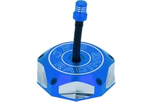 USTPO USPTO Cubierta de tapa de tanque de combustible de gasolina CNC para motocicleta DR-Z 50 70 RMZ 250 DRZ 125200 WR125 TC TE 250 SM250R Dirt Bike - Azul