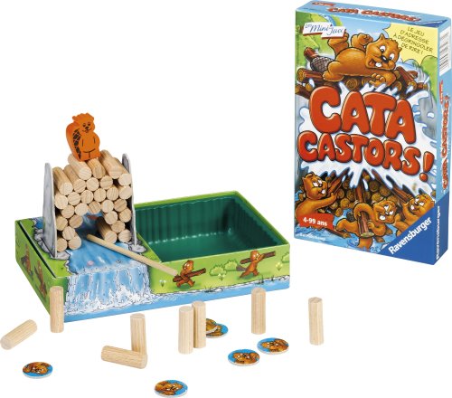 Preisvergleich Produktbild Ravensburger – 23287 – Gesellschaftsspiel – Spiele Reise- – Cata Castor – Mini Spiel