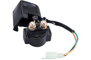 Greluma 1 Pieza Relé de solenoide de arranque para GY6 de 4 tiempos,50 cc,125 cc,150 cc,200 cc,250 cc,ATV,motos de cross,scooters,Go Kart,Dne Buggys,quad,4 ruedas,bicicleta de bolsillo,ciclomotor
