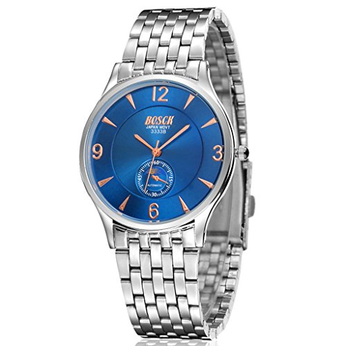Unendlich U Fashion Luxus Herren Armbanduhr Slim Blau Zifferblatt Edelstahl Armband Wasserdicht Analog Quarz Uhr Unendlich U Fashion Luxus Herren Armbanduhr Slim Blau Zifferblatt Edelstahl Armband Wasserdicht Analog Quarz Uhr