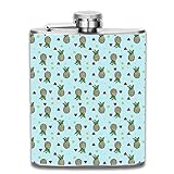 Utensilios de bar Petacas 7 oz frascos de acero inoxidable patr&oacute;n de acuarela a prueba de fugas vino licor whisky matraz padrino de boda de dama de honor