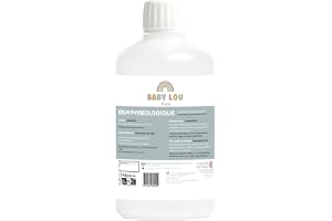 BABYLOU CARE | Flaska fysiologisk saltlösning 500 ml | NaCl 0,9 % | Tillverkad i Frankrike | Rengöring av näspassagen